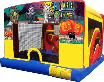 Halloween Indoor Combo Slide Rental Chicago. Moonwalk bouncer rental Chicago moonjump bounce house