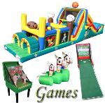 Chicago Carnival Games Rental, Obstacle Course Rental, Inflatable Games Rental, Bungee Run party rentals, Case Games & Kiddie Strikers.