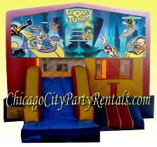 Looney Tunes Tweety Jumping Jack Rent Moonwalk Chicago. Chicago Party Inflatables & Concession Machines are a Must for any Childrens Birthday, or Family Event. Consider Adding Popcorn, or Cotton Candy to Delight all Your Guests.  Jumping, Bouncing, Sliding will provide Entertainment, and Kids really Love It.