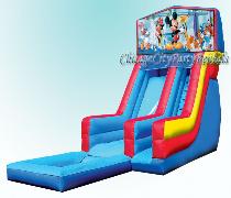 Mickey Mouse & Friends, Mickey, Minnie Mouse.  Classical Cartoon Character, Great to suit the theme of your party.  Mickey Mouse Water Slide Party Rental Chicago Illinois.