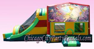 Tinkerbell 4 in 1 Jumper Combo bouncer, Moonwalk, Bounce House, Bouncy Castle Inflatable Rental in Chicago Illinois, Chicago Moonwalks